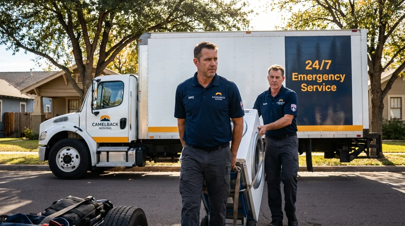 CamelBack Moving crew loading furniture in Coral Springs, FL
